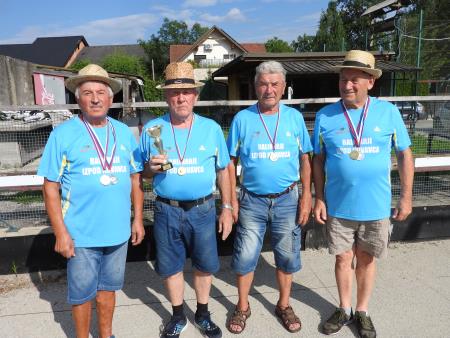 od leve proti desni_Gorenjski podprvaki  Vinko Janežič_Jože Špenko_Janez Marko in Franc Jankovič